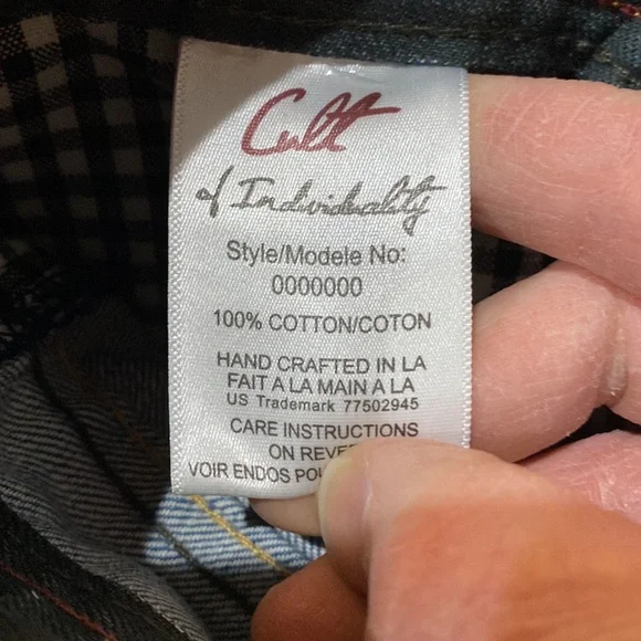 NWT Cult of Individuality Sample Hagen Relaxed Denim Jeans #C138